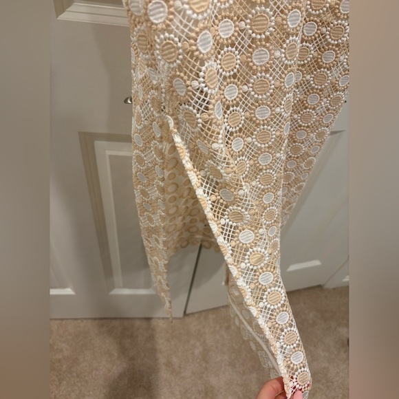 NWT Cartolina Nantucket Brigitte Dress in Sand Size Small Vacation Beach Crochet - Picture 6 of 10